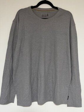 SmartWool Men's Grey Long Sleeve Crew Neck Base Layer T-Shirt Size XL NWOT